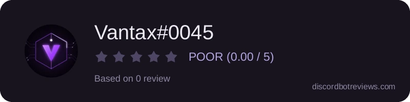 Rating widget preview for Vantax#0045