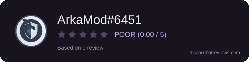 Rating widget preview for ArkaMod#6451