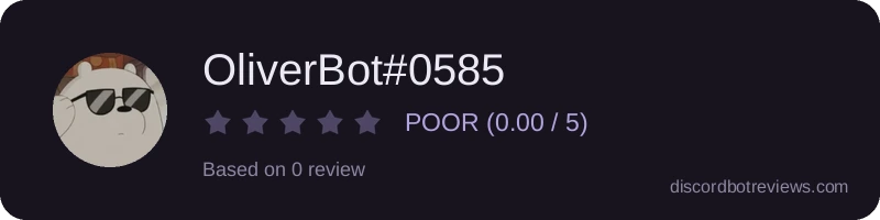 Rating widget preview for OliverBot#0585