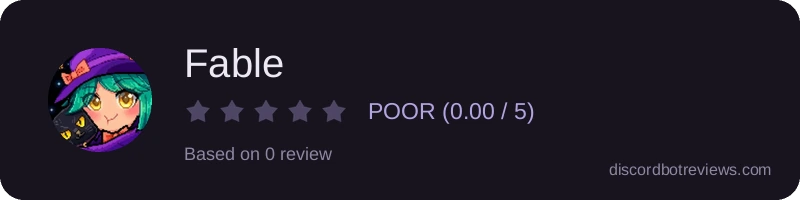 Rating widget preview for Fable