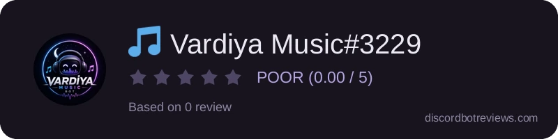 Rating widget preview for 🎵 Vardiya Music#3229