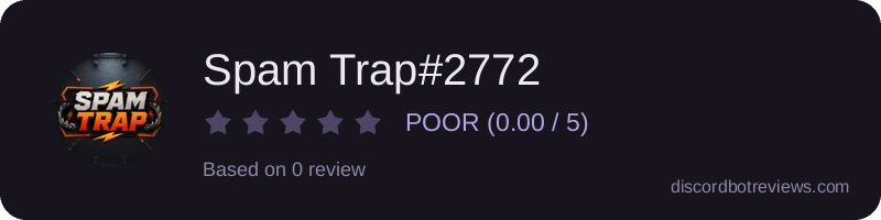 Rating widget preview for Spam Trap#2772