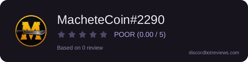 Rating widget preview for MacheteCoin#2290