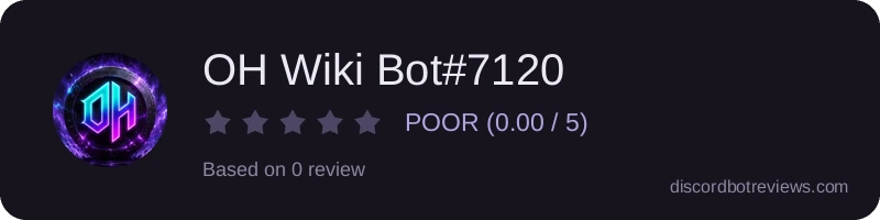 Rating widget preview for OH Wiki Bot#7120