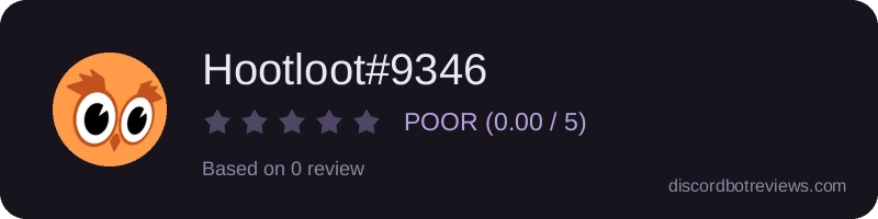 Rating widget preview for Hootloot#9346