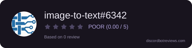 Rating widget preview for image-to-text#6342