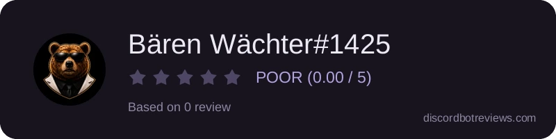 Rating widget preview for Bären Wächter#1425