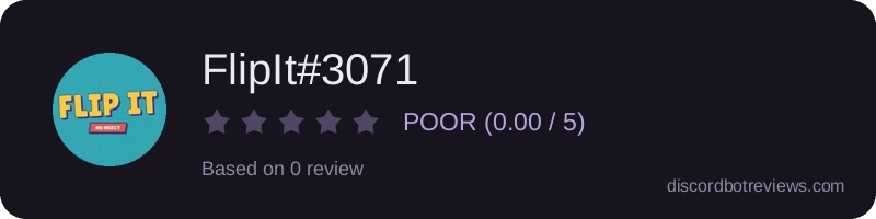 Rating widget preview for FlipIt#3071