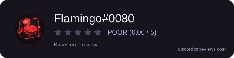 Rating widget preview for Flamingo#0080
