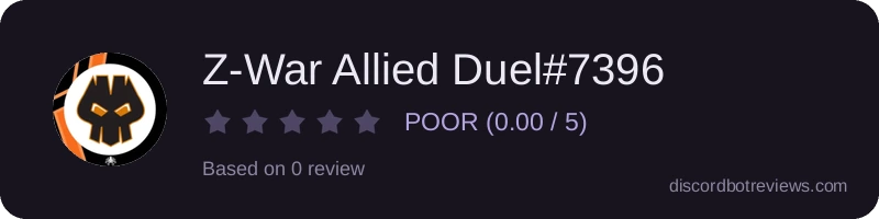 Rating widget preview for Z-War Allied Duel#7396