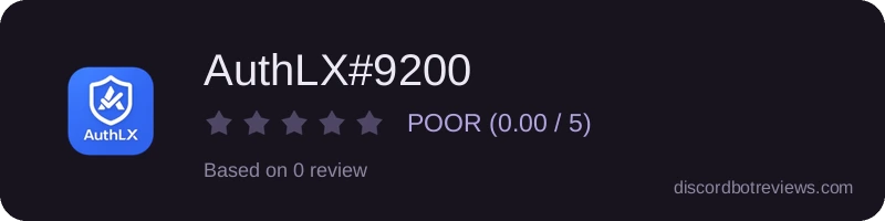 Rating widget preview for AuthLX#9200