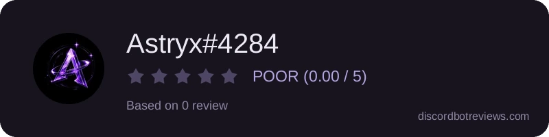 Rating widget preview for Astryx#4284