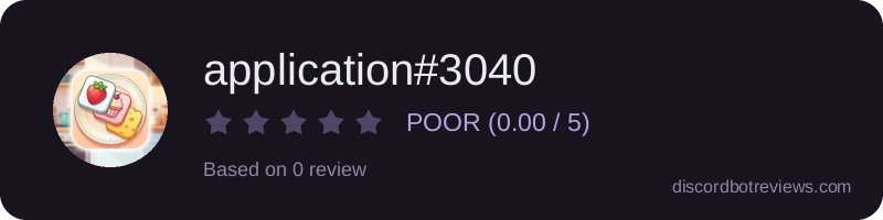 Rating widget preview for application#3040
