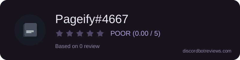 Rating widget preview for Pageify#4667