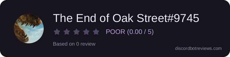 Rating banner for The End of Oak Street#9745
