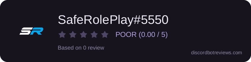 Rating widget preview for SafeRolePlay#5550