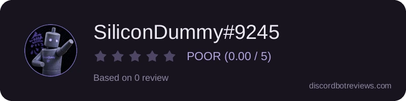 Rating banner for SiliconDummy#9245