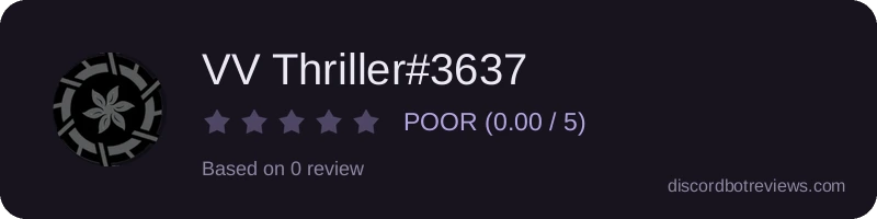 Rating widget preview for VV Thriller#3637