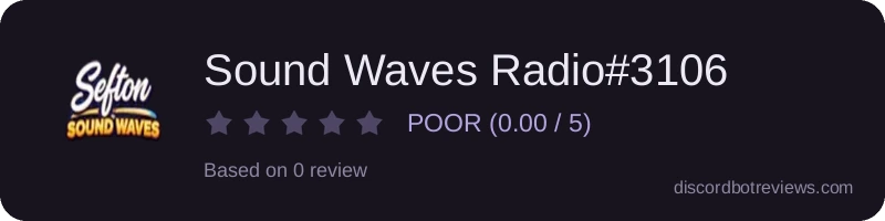 Rating widget preview for Sound Waves Radio#3106
