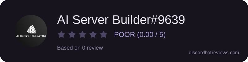 Rating widget preview for AI Server Builder#9639