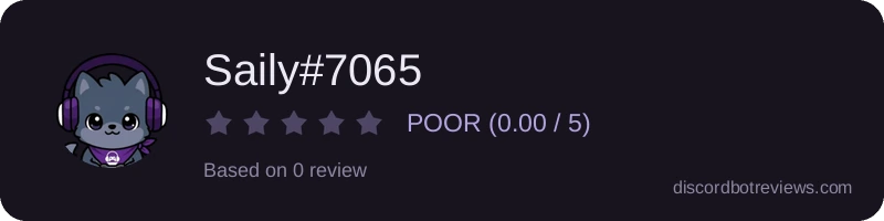 Rating widget preview for Saily#7065