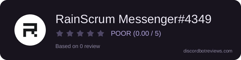 Rating banner for RainScrum Messenger#4349
