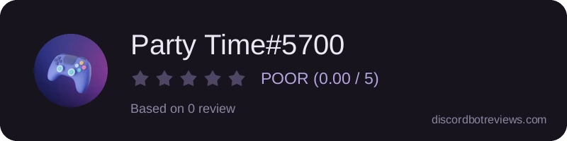 Rating banner for Party Time#5700
