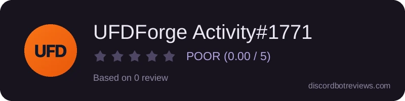 Rating banner for UFDForge Activity#1771