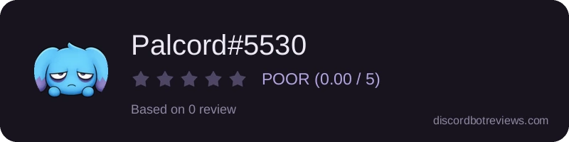 Rating banner for Palcord#5530