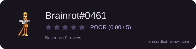 Rating banner for Brainrot#0461