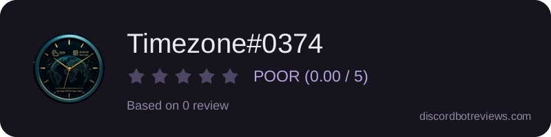 Rating banner for Timezone#0374