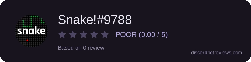 Rating banner for Snake!#9788
