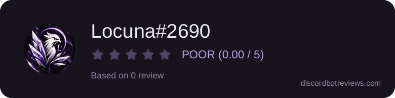 Rating banner for Locuna#2690