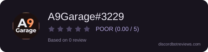 Rating banner for A9Garage#3229