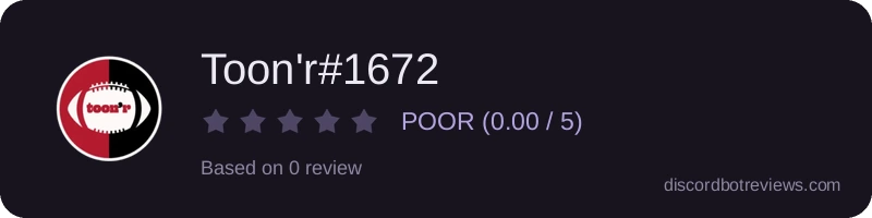 Rating banner for Toon'r#1672