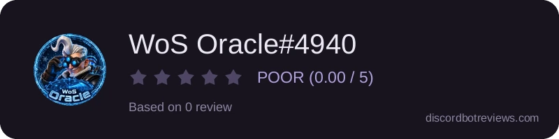 Rating banner for WoS Oracle#4940