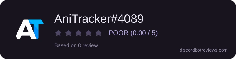 Rating banner for AniTracker#4089