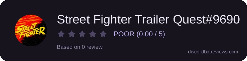 Rating banner for Street Fighter Trailer Quest#9690