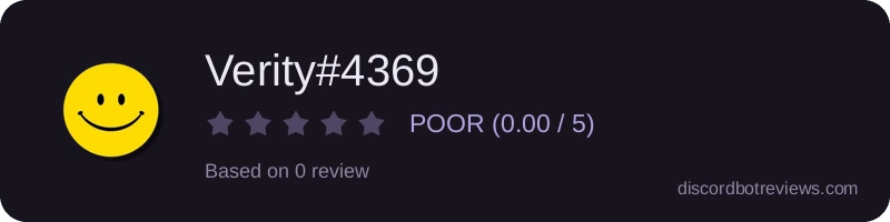 Rating banner for Verity#4369