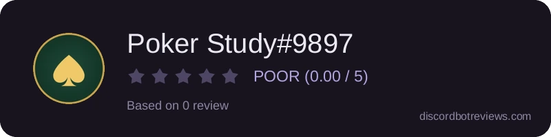 Rating banner for Poker Study#9897