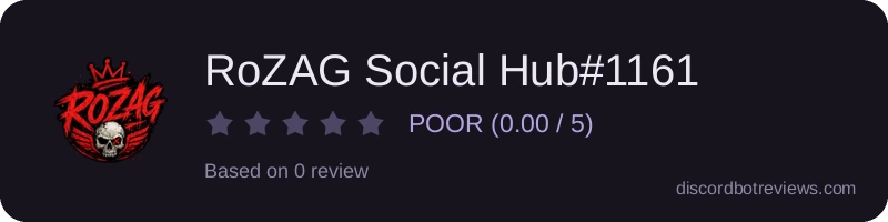Rating banner for RoZAG Social Hub#1161