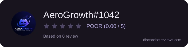 Rating banner for AeroGrowth#1042