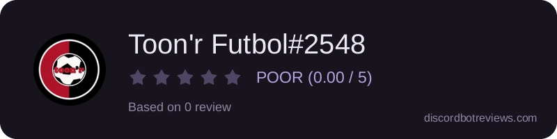 Rating banner for Toon'r Futbol#2548
