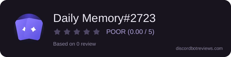 Rating banner for Daily Memory#2723