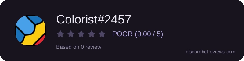 Rating banner for Colorist#2457