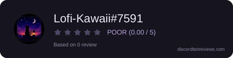 Rating widget preview for Lofi-Kawaii#7591