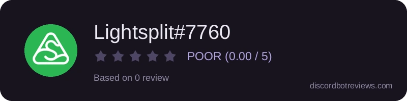 Rating banner for Lightsplit#7760