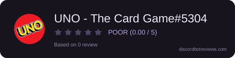 Rating banner for UNO - The Card Game#5304