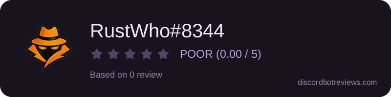 Rating banner for RustWho#8344