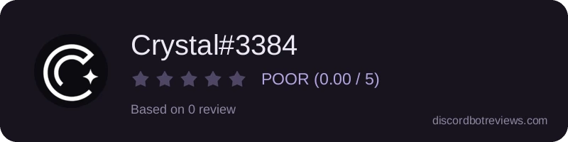 Rating banner for Crystal#3384